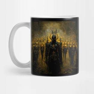 Dark army of the demons | Black and Gold Mug